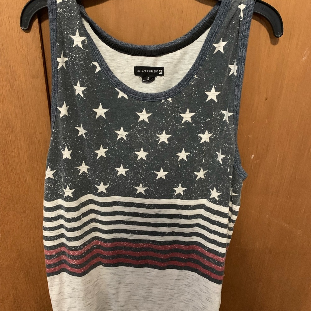 Men’s small tank top USA Stars and Stripes. Perfect for the 4th of July